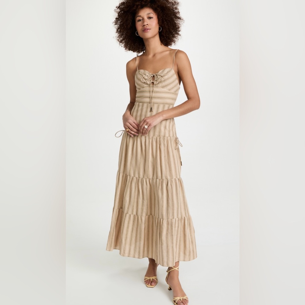 Significant Other Jordan Tiered Linen Blend Dress
